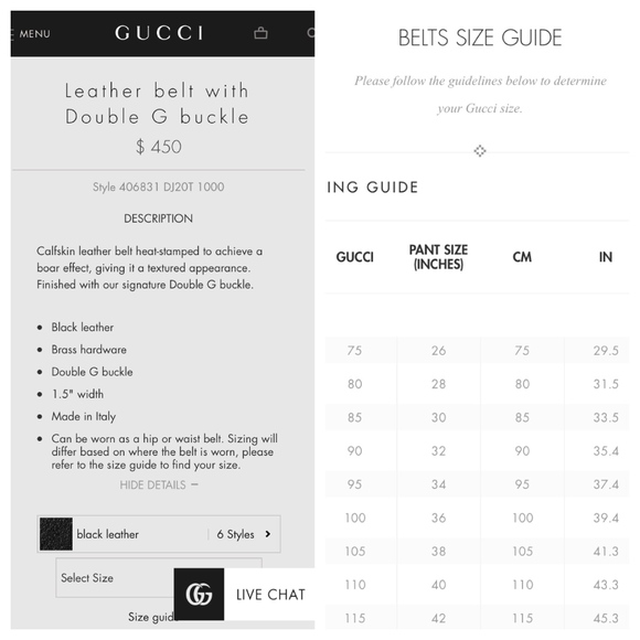 ❌SOLD❌ NWT [GUCCI] AUTHENTIC Double G Leather Belt - Picture 6 of 8